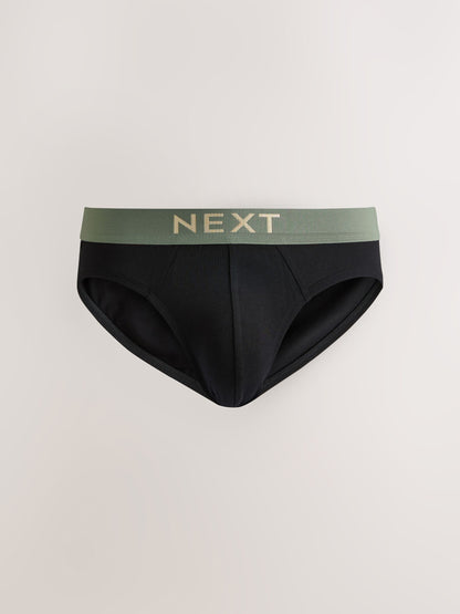 Dsiney Kidz - Black Pastel Waistband 5 Pack Cotton Rich Briefs image 6