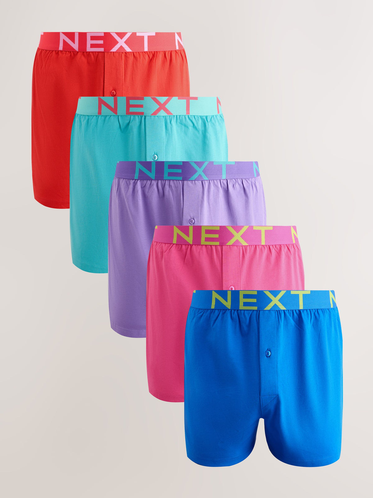 Dsiney Kidz - Pink/Red/Green 5 Pack Loose Cotton Rich Boxers image 1