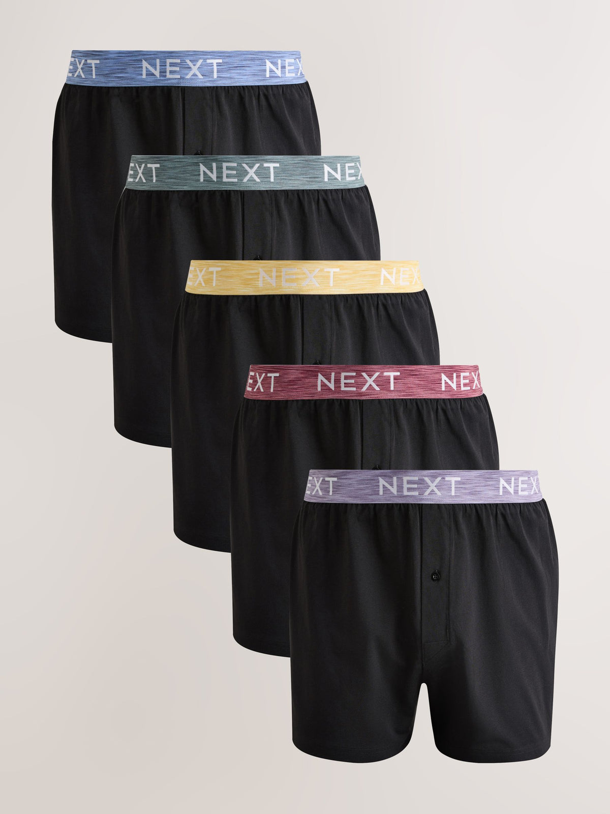 Dsiney Kidz - Black Pastel Waistband 5 Pack Loose Cotton Rich Boxers image 1