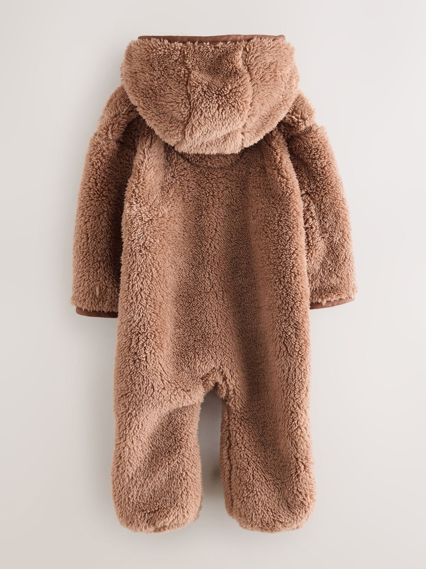 Superdry Brown Teddy Fleece Pramsuit image 2