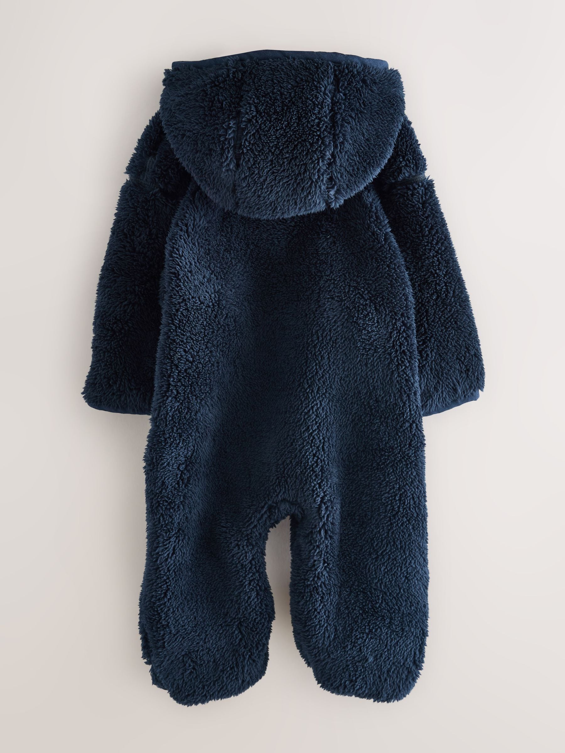 Superdry Blue Teddy Fleece Pramsuit image 2