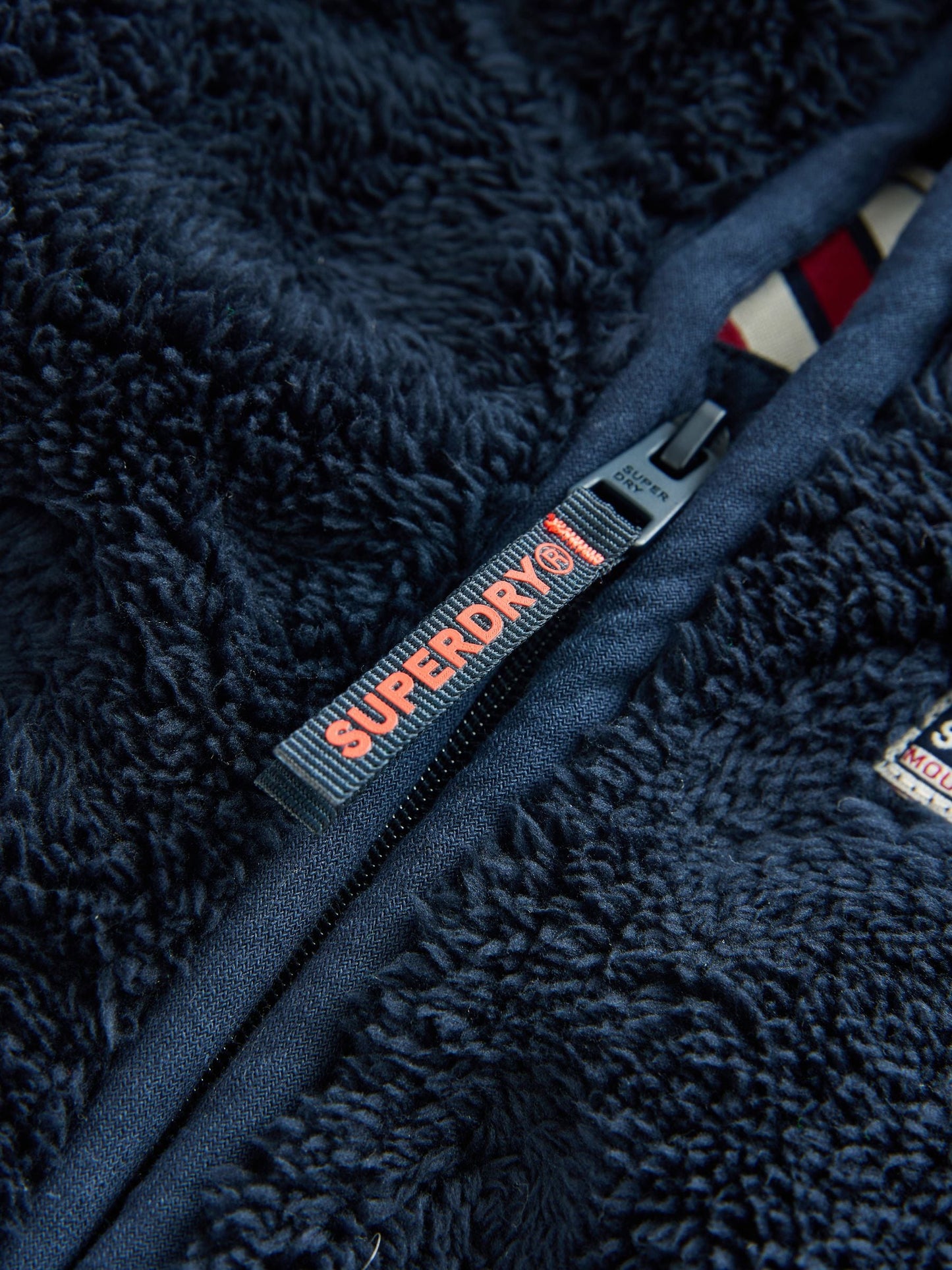 Superdry Blue Teddy Fleece Pramsuit image 3