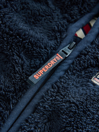 Superdry Blue Teddy Fleece Pramsuit image 3