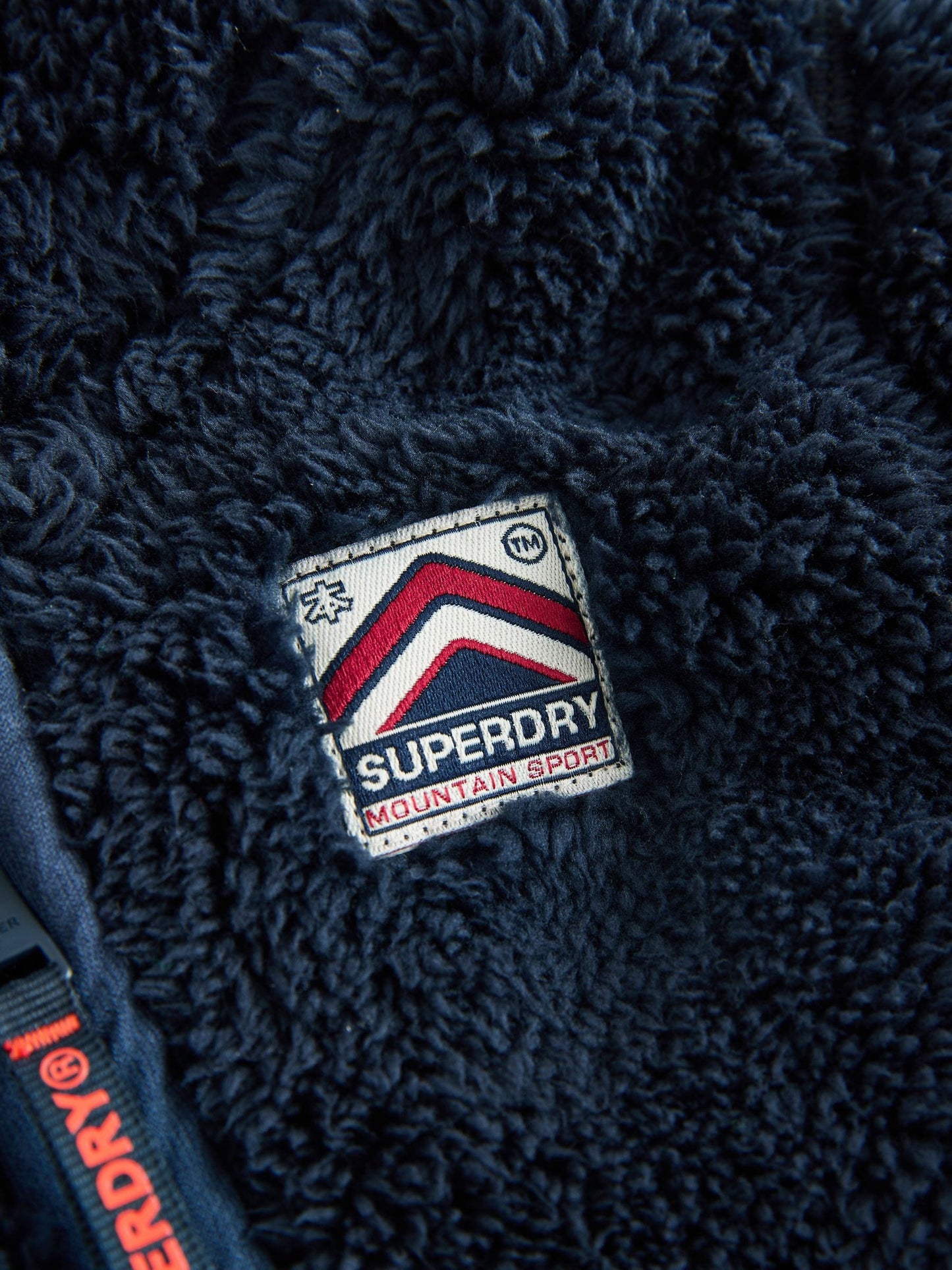 Superdry Blue Teddy Fleece Pramsuit image 4
