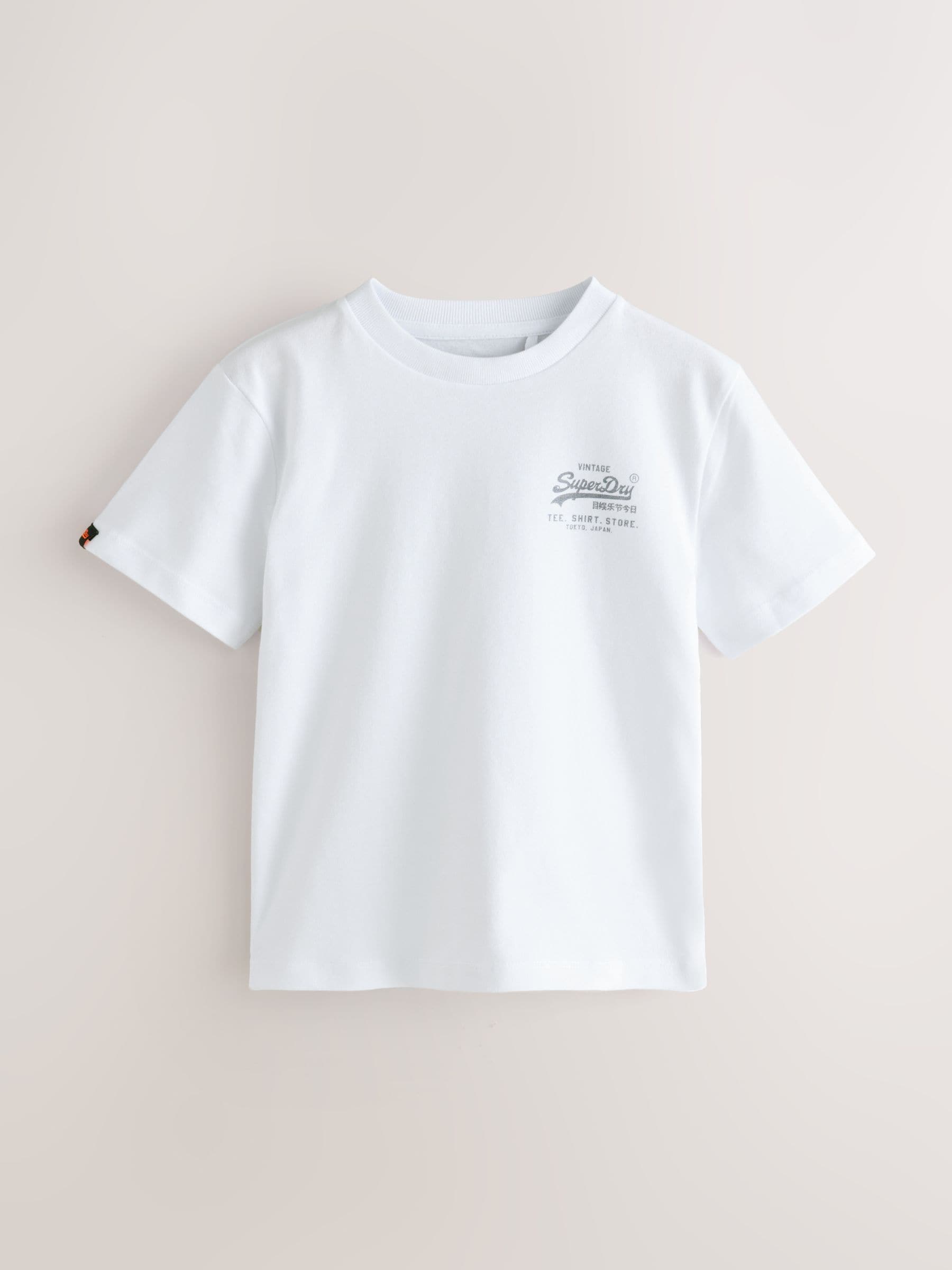 Dsiney Kidz - Superdry Blue White T-Shirts 3 Pack image 4