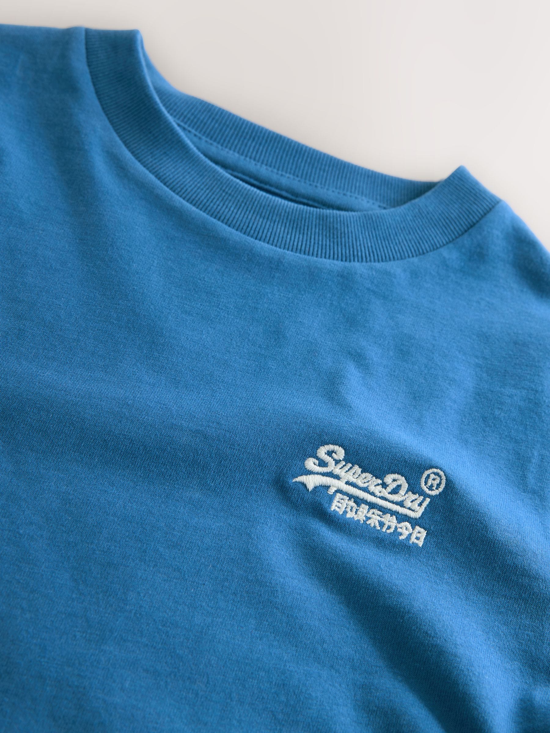 Dsiney Kidz - Superdry Blue White T-Shirts 3 Pack image 7