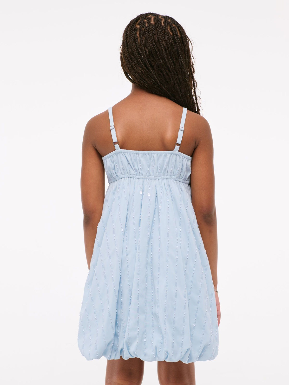 Abercrombie & Fitch Blue High Neck Sequin Mini Dress - image 2