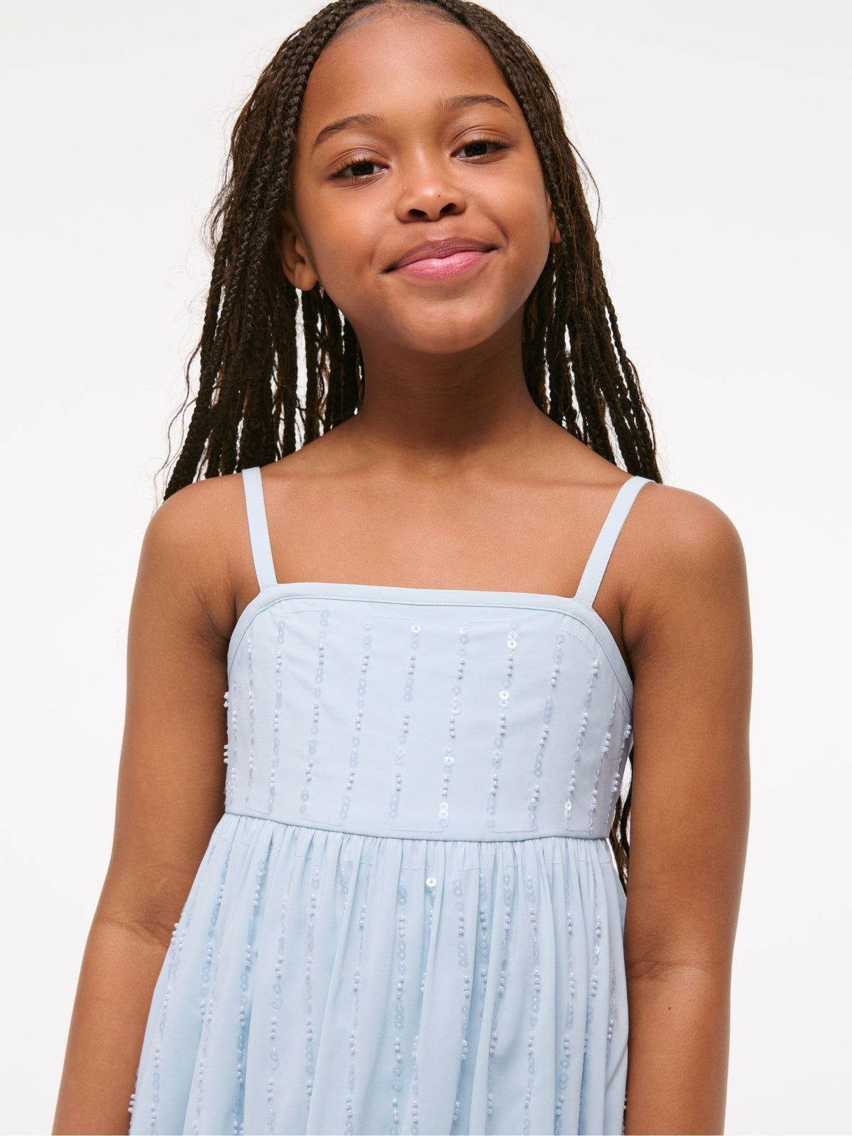 Abercrombie & Fitch Blue High Neck Sequin Mini Dress - image 5