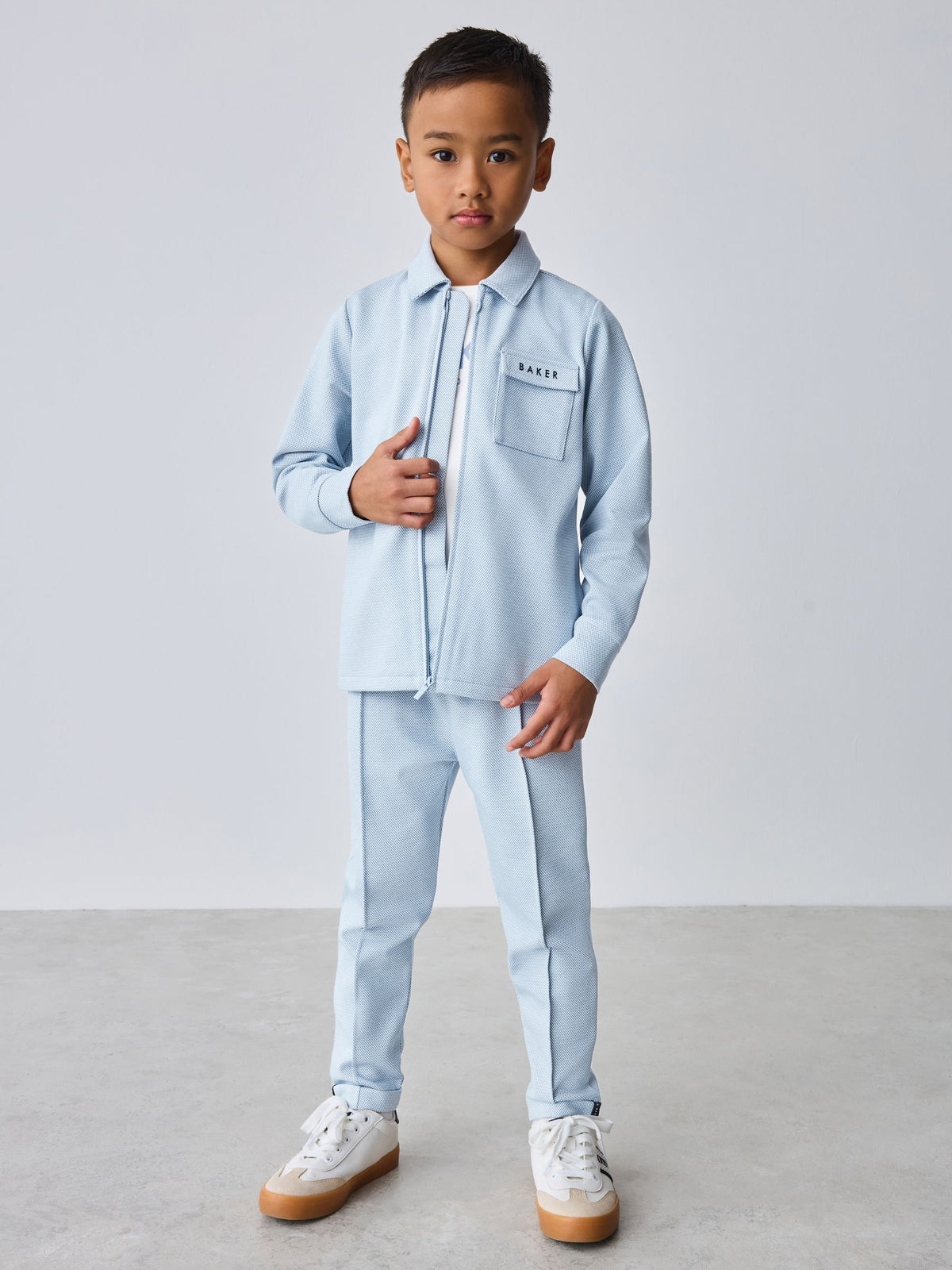 Baker by Ted Baker 3 Piece Textured Jacket T-Shirt and Trousers Set - image 2