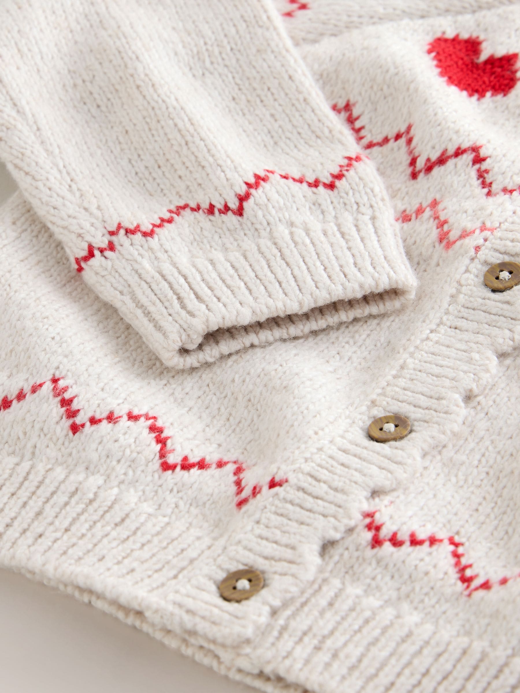 Dsiney Kidz - Ecru Heart Yoke Cardigan (3mths-7yrs) image 7