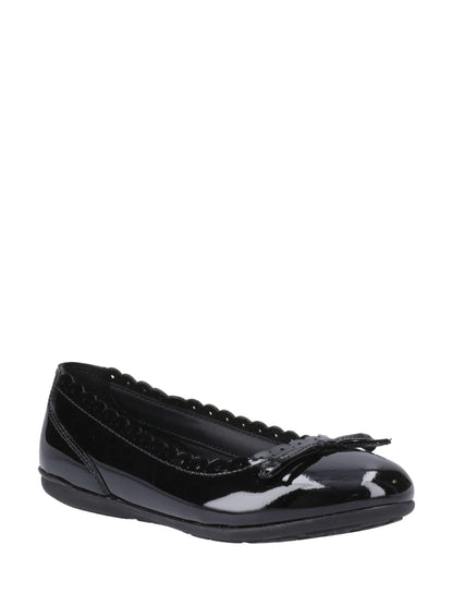 Hush Puppies Black Lillie Ballerina Patent Shoes image 1