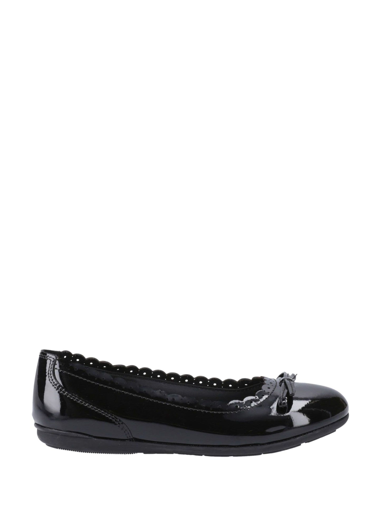 Hush Puppies Black Lillie Ballerina Patent Shoes image 3