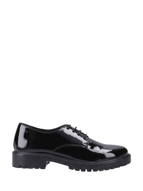 Hush Puppies Black Aubrey Lace Up Patent Shoes image 1