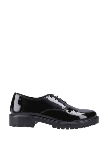 Hush Puppies Black Aubrey Lace Up Patent Shoes image 1