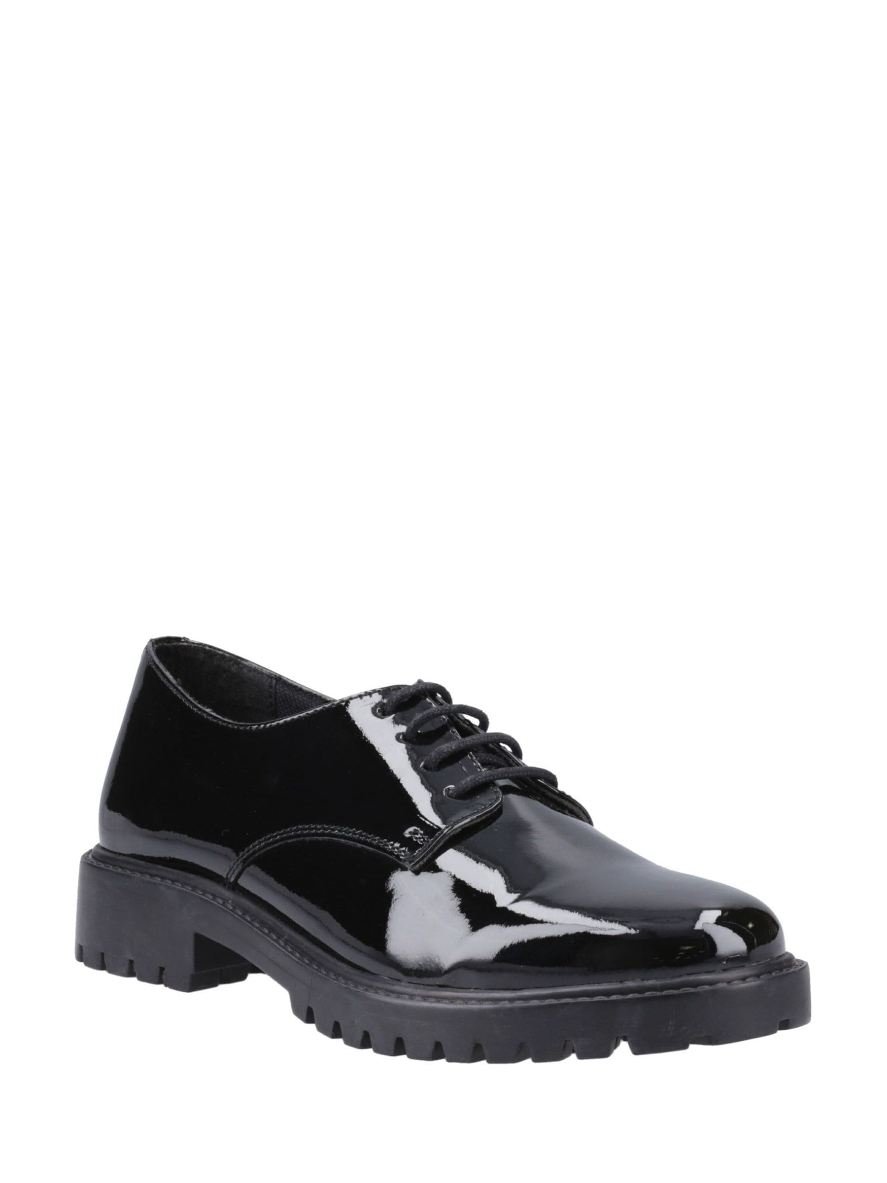 Hush Puppies Black Aubrey Lace Up Patent Shoes image 3