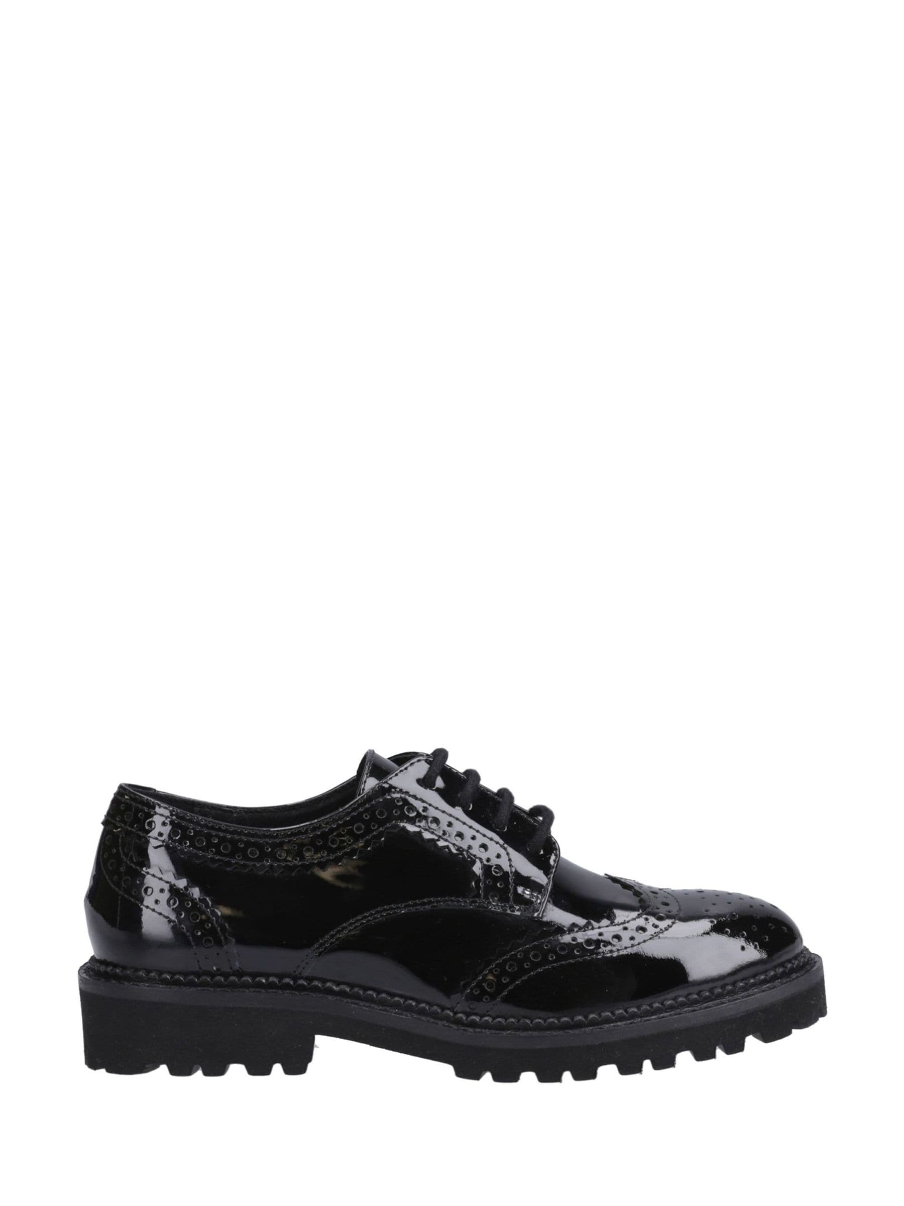Dsiney Kidz - Hush Puppies Black Senior Gabi Lace Up Patent Shoes image 1