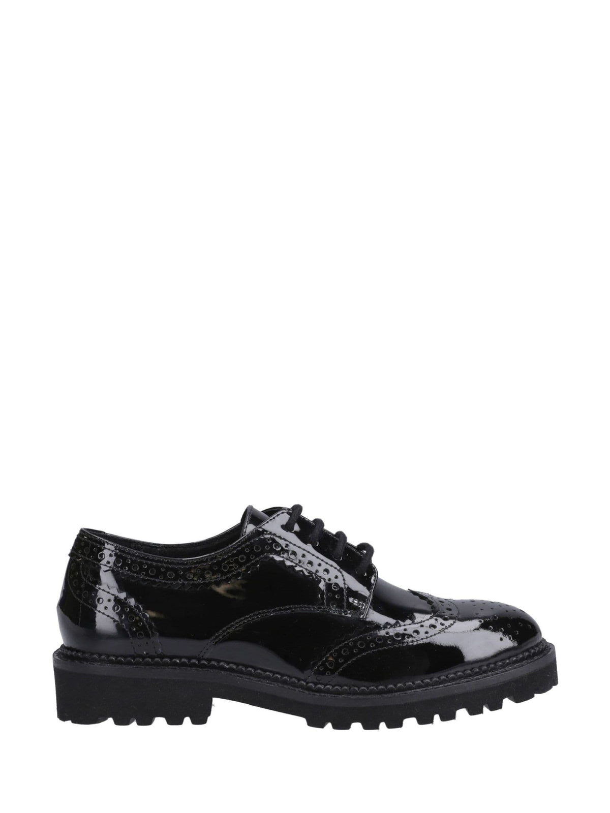 Dsiney Kidz - Hush Puppies Black Senior Gabi Lace Up Patent Shoes image 1
