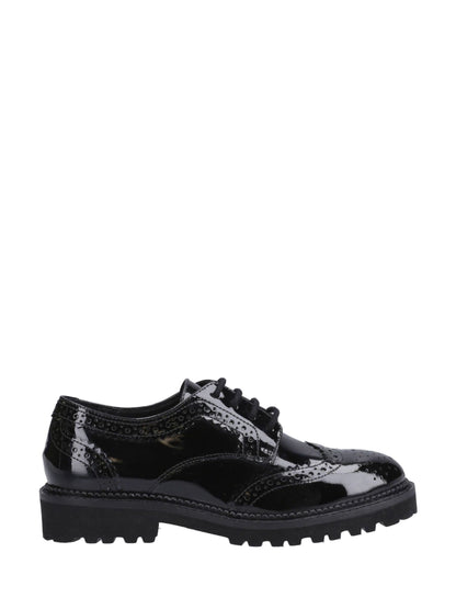 Dsiney Kidz - Hush Puppies Black Senior Gabi Lace Up Patent Shoes image 1