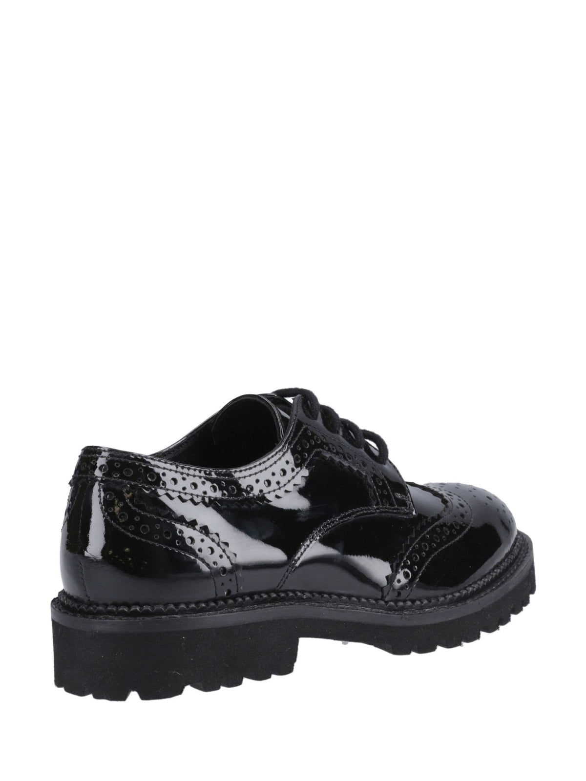 Dsiney Kidz - Hush Puppies Black Senior Gabi Lace Up Patent Shoes image 2