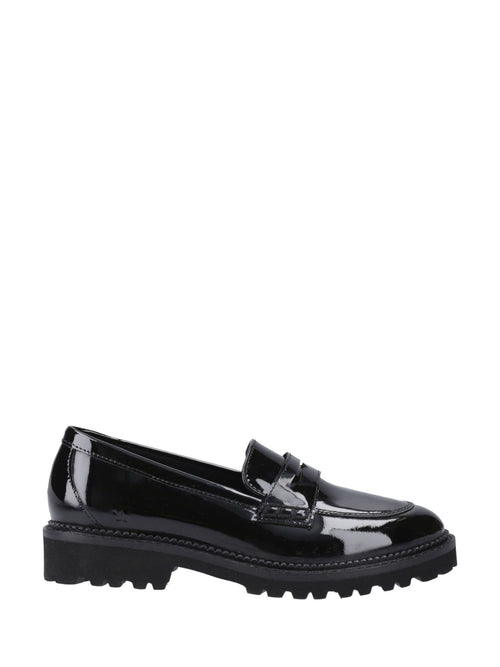 Hush Puppies Black Junior Grazia Patent School Loafers image 1