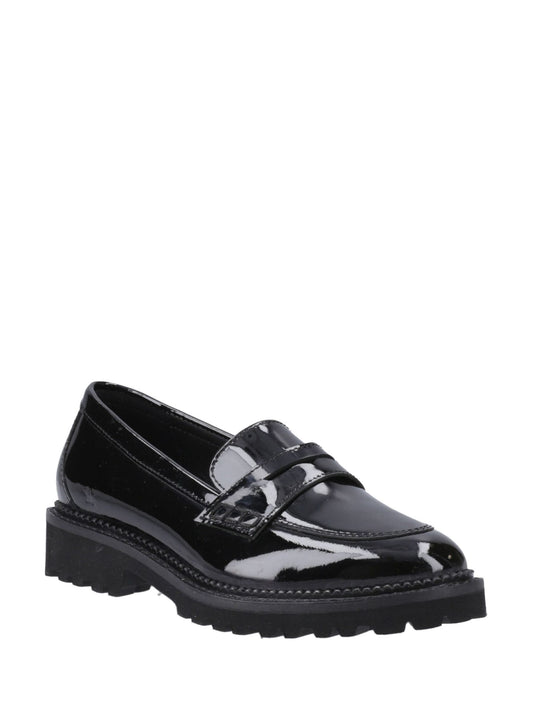 Hush Puppies Black Junior Grazia Patent School Loafers image 2