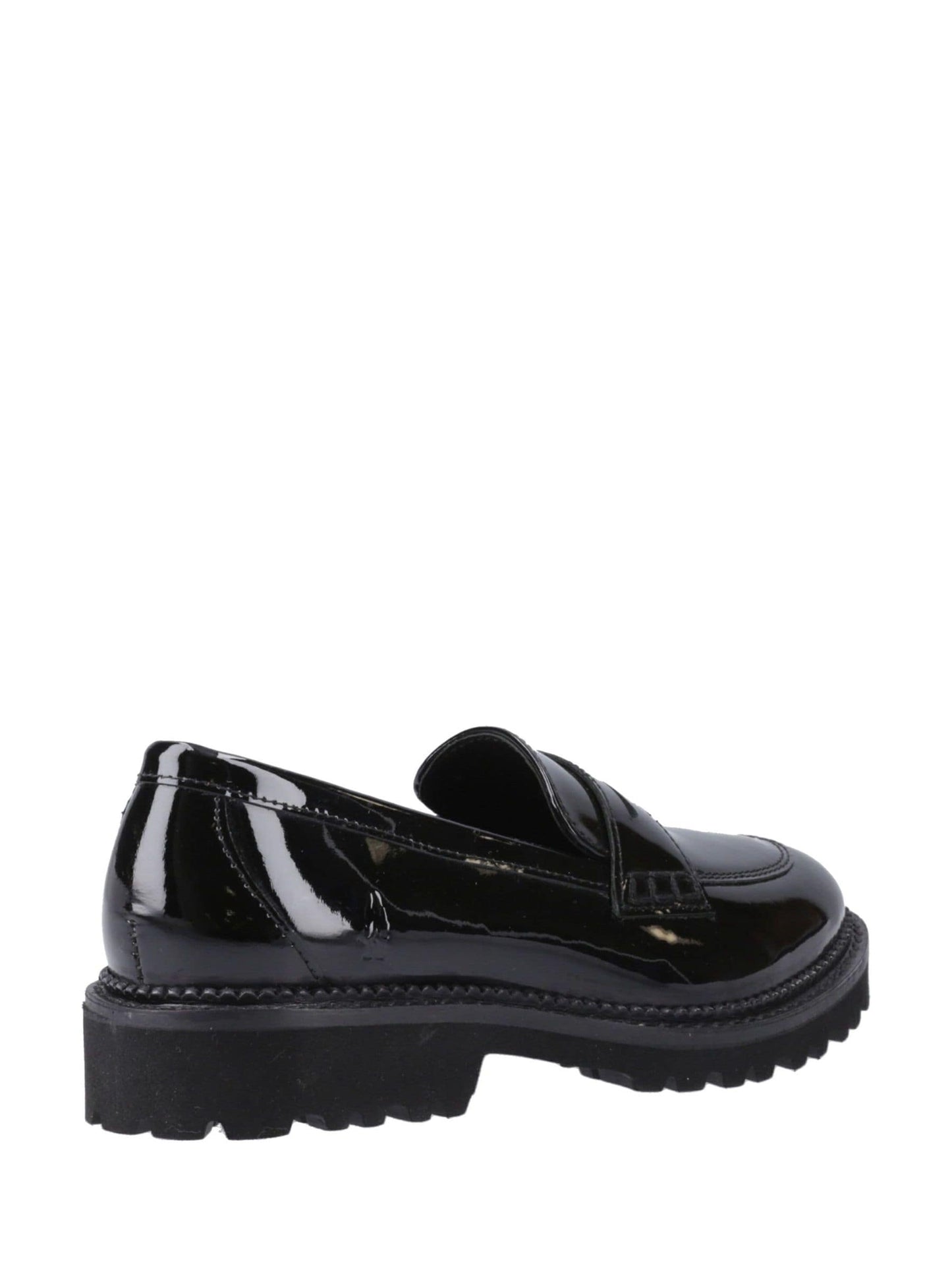 Hush Puppies Black Junior Grazia Patent School Loafers image 3