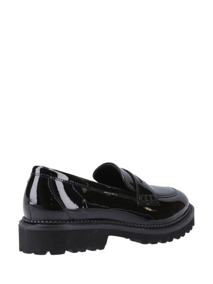 Hush Puppies Black Junior Grazia Patent School Loafers image 3