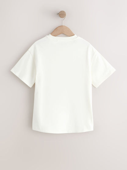 Dsiney Kidz - Chocolate Brown Cafe Oversized Graphic T-Shirts 3 Pack (3-16yrs) image 5