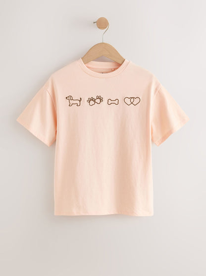 Dsiney Kidz - Dog Graphic Oversized Graphic T-Shirts 4 Pack (3-16yrs) image 2