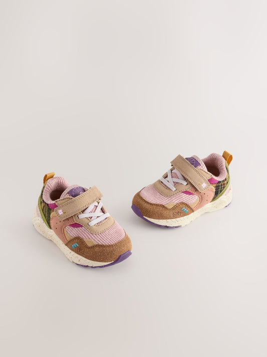 Multi Wide Fit (G) Elastic Lace Touch Fasten Trainers image 1