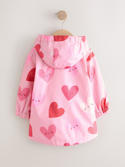Dsiney Kidz - Pink Heart Shower Resistant Printed Raincoat (3mths-7yrs) image 6