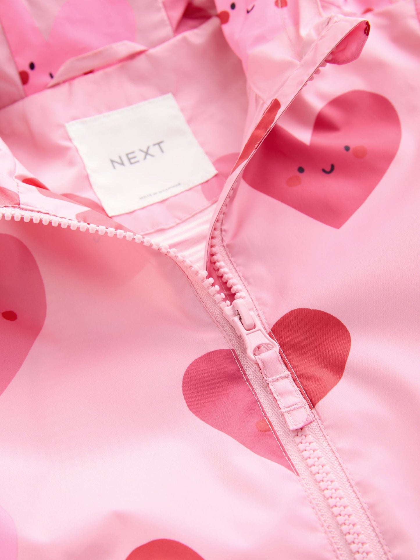Dsiney Kidz - Pink Heart Shower Resistant Printed Raincoat (3mths-7yrs) image 7