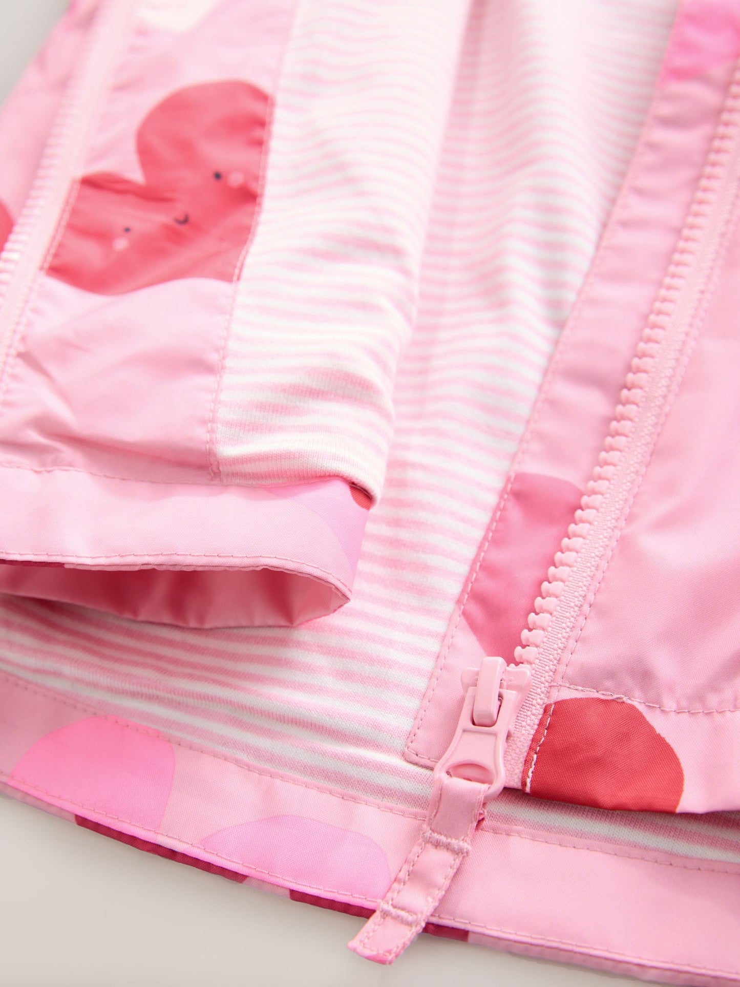 Dsiney Kidz - Pink Heart Shower Resistant Printed Raincoat (3mths-7yrs) image 9
