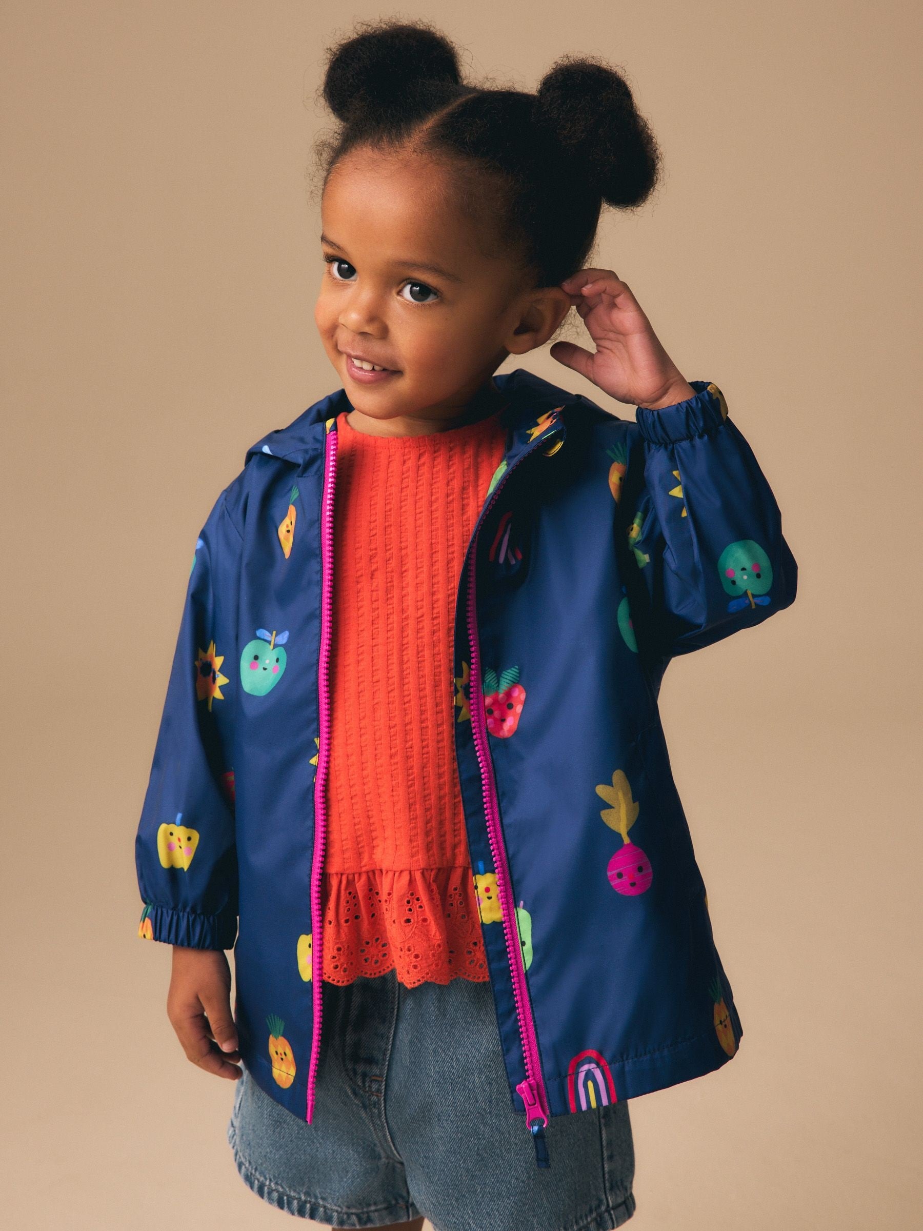 Dsiney Kidz - Navy Character Shower Resistant Printed Raincoat (3mths-7yrs) image 2