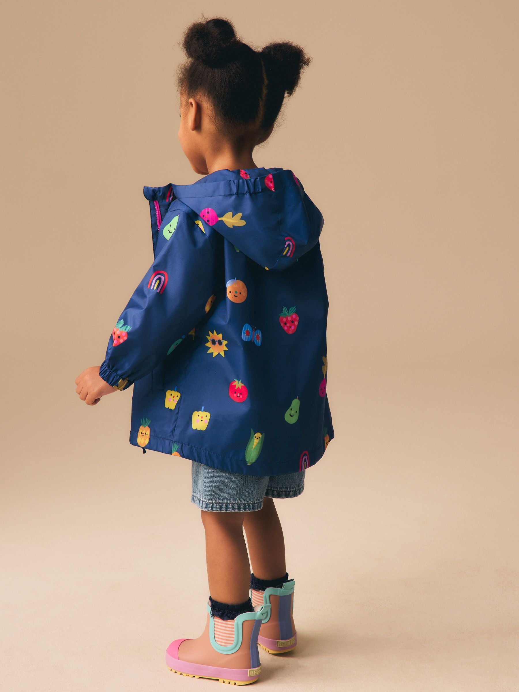 Dsiney Kidz - Navy Character Shower Resistant Printed Raincoat (3mths-7yrs) image 3