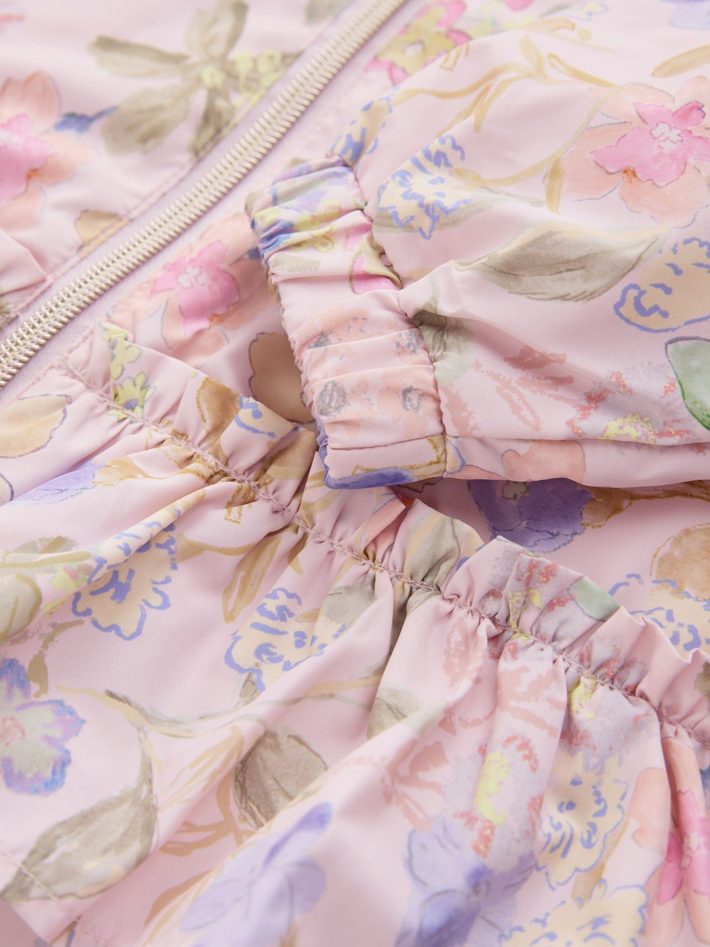 Dsiney Kidz - Pink Floral Printed Shower Resistant Frill Hem Raincoat (3mths-7yrs) image 10