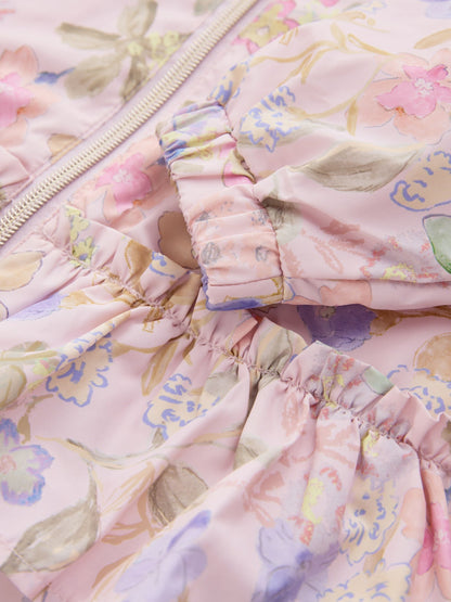Dsiney Kidz - Pink Floral Printed Shower Resistant Frill Hem Raincoat (3mths-7yrs) image 10