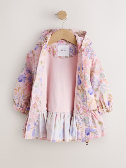 Dsiney Kidz - Pink Floral Printed Shower Resistant Frill Hem Raincoat (3mths-7yrs) image 7