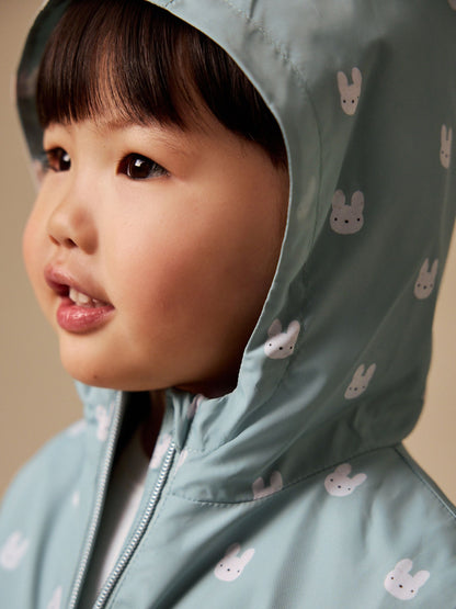 Dsiney Kidz - Sage Bunny Printed Shower Resistant Frill Hem Raincoat (3mths-7yrs) image 4