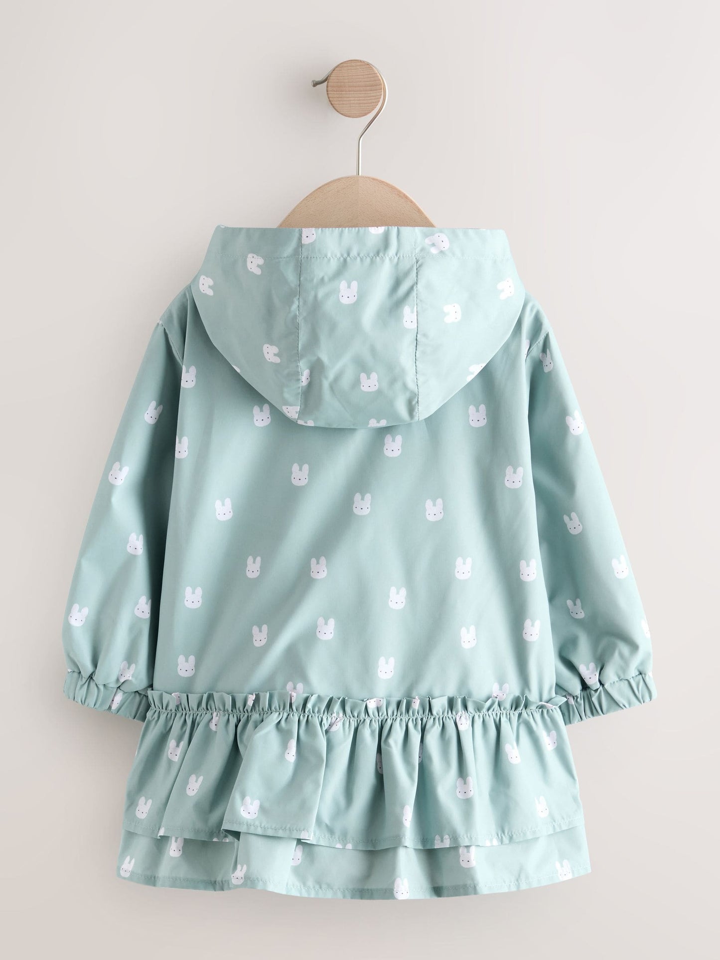 Dsiney Kidz - Sage Bunny Printed Shower Resistant Frill Hem Raincoat (3mths-7yrs) image 7