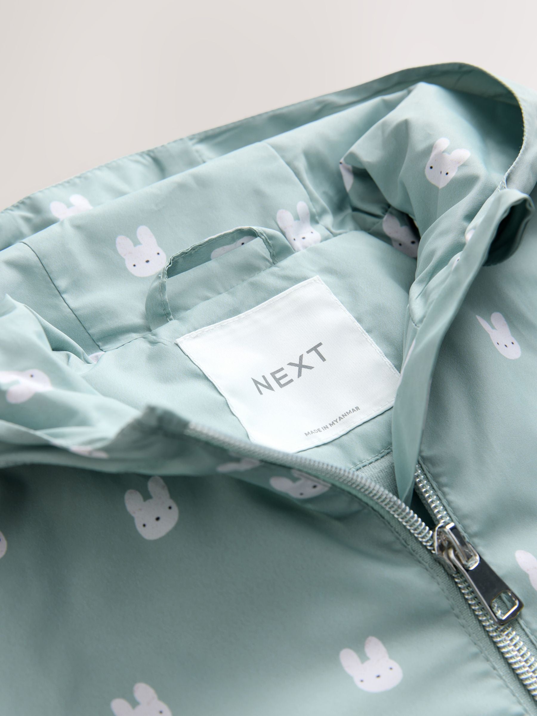 Dsiney Kidz - Sage Bunny Printed Shower Resistant Frill Hem Raincoat (3mths-7yrs) image 8