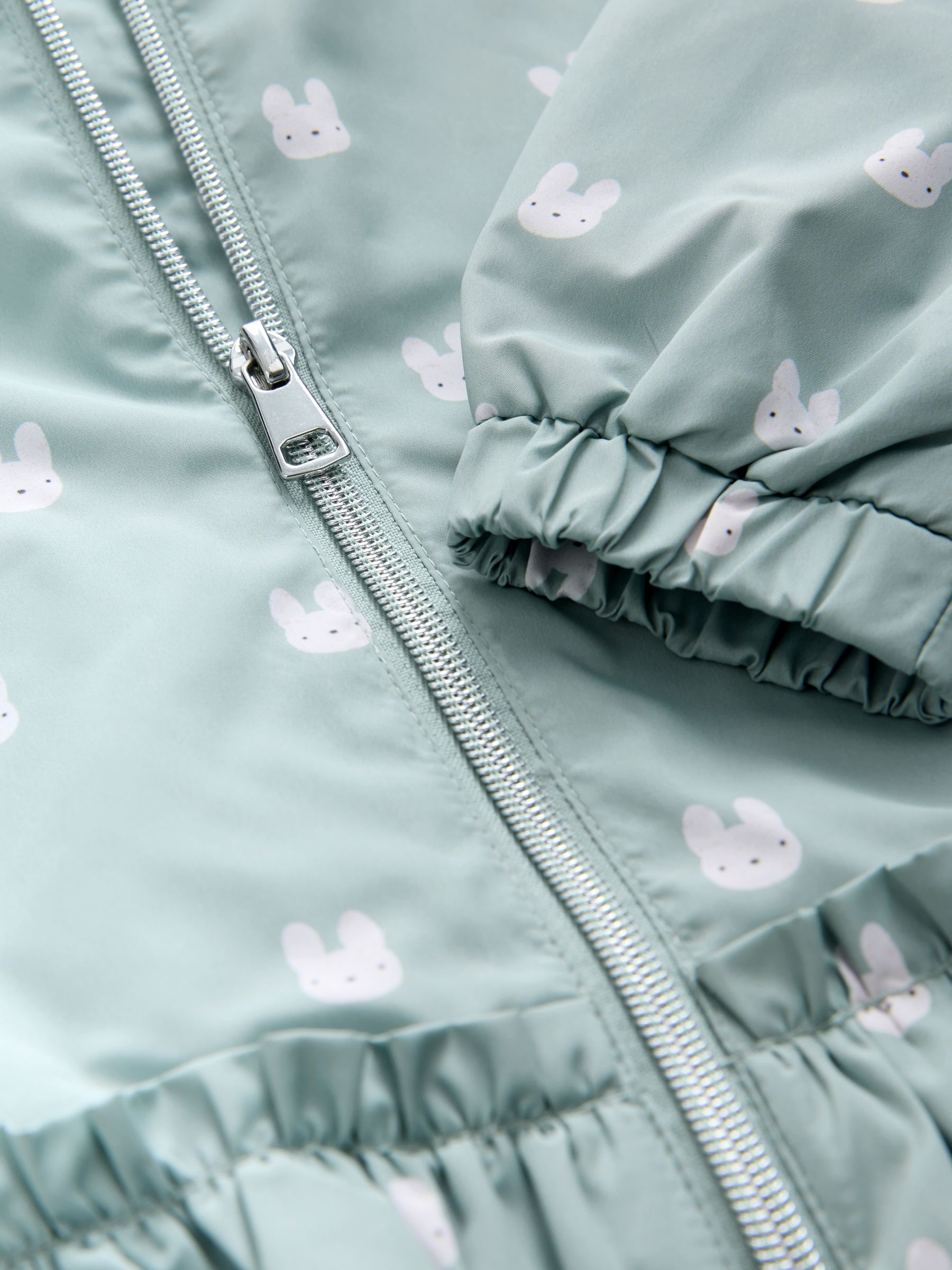 Dsiney Kidz - Sage Bunny Printed Shower Resistant Frill Hem Raincoat (3mths-7yrs) image 9