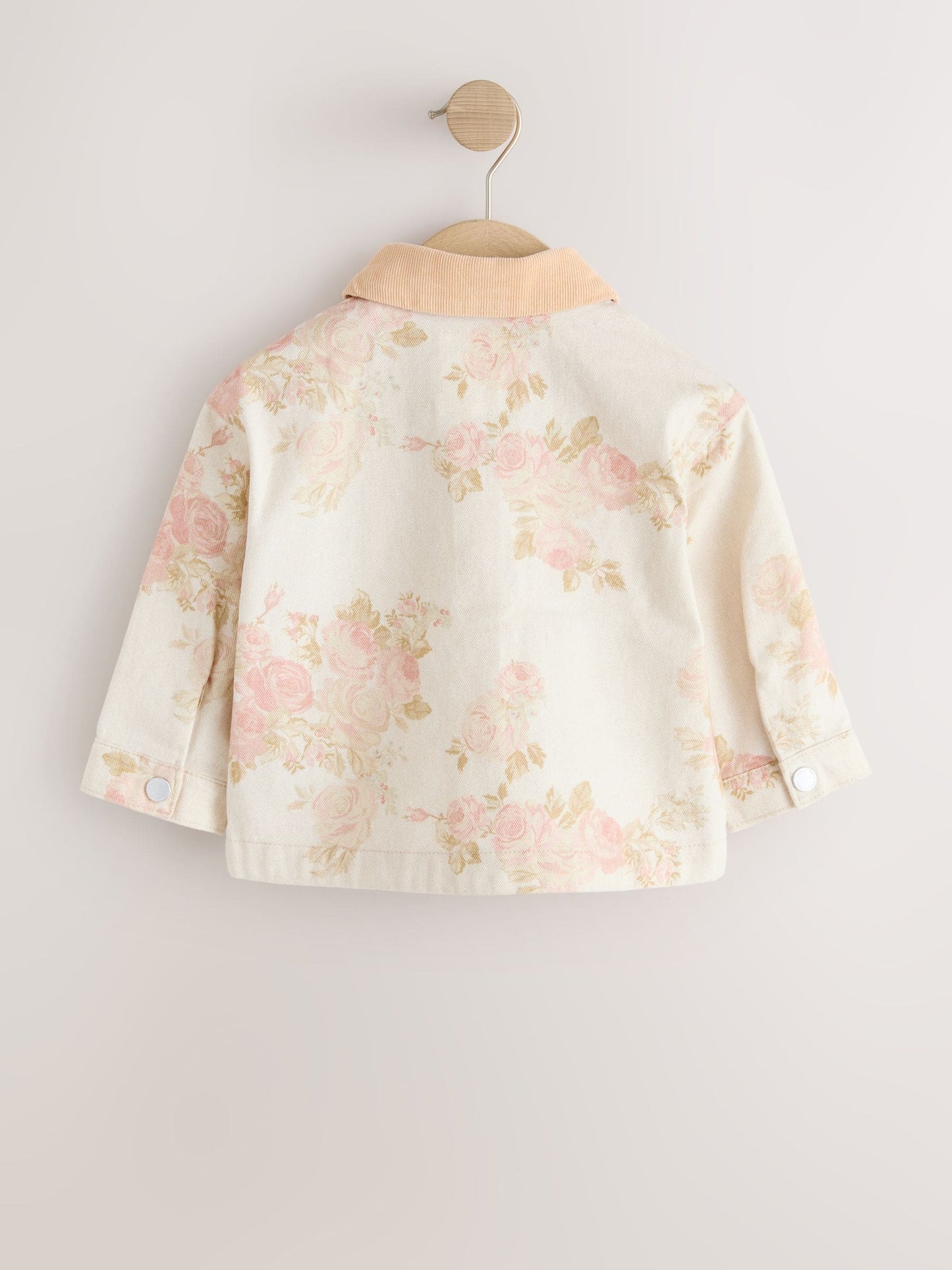 Dsiney Kidz - Ecru Floral Cord Collar Denim Jacket (3mths-7yrs) image 6