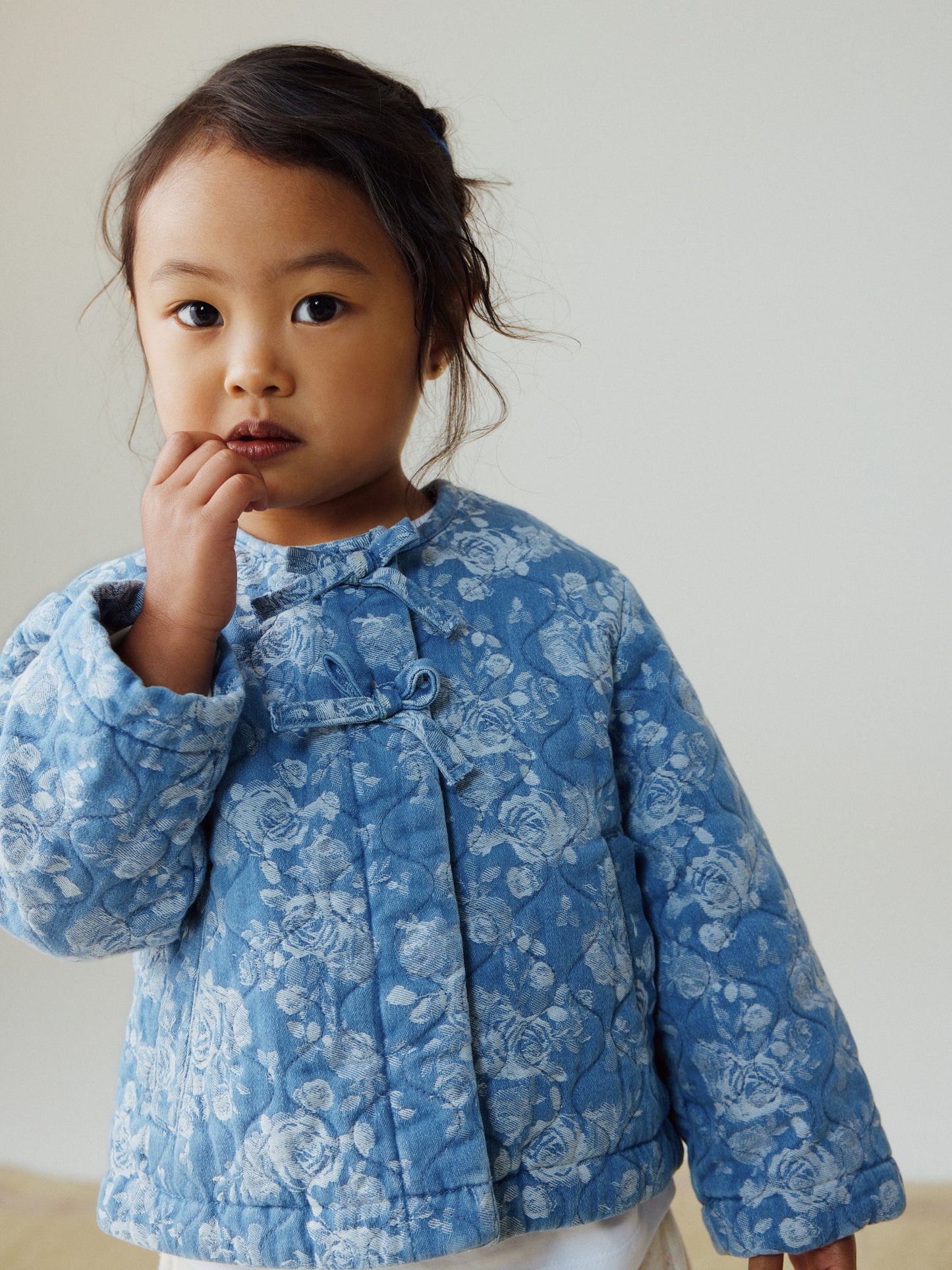 Dsiney Kidz - Blue Denim Jacquard Quilted Jacket (3mths-7yrs) image 1