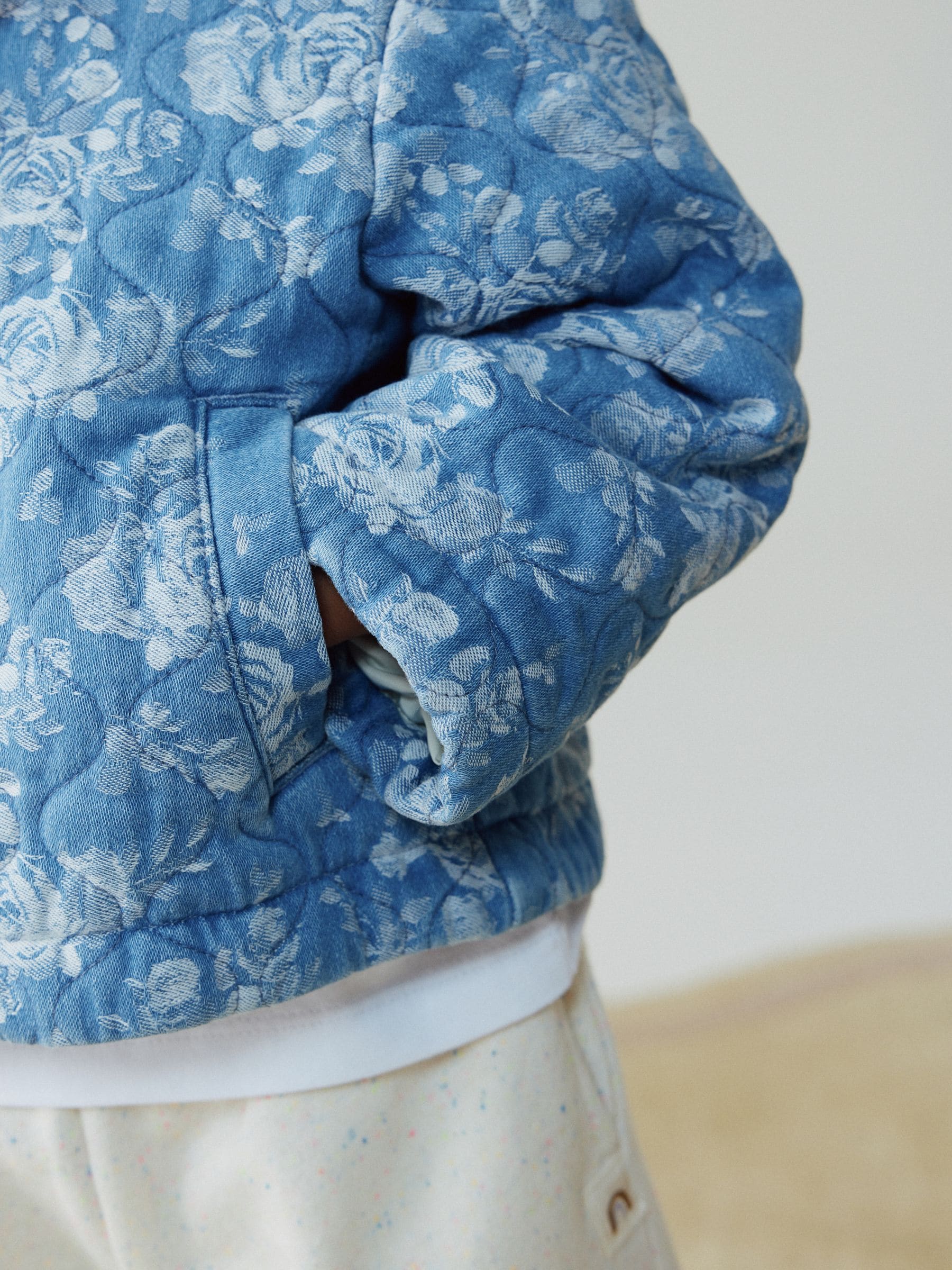 Dsiney Kidz - Blue Denim Jacquard Quilted Jacket (3mths-7yrs) image 4