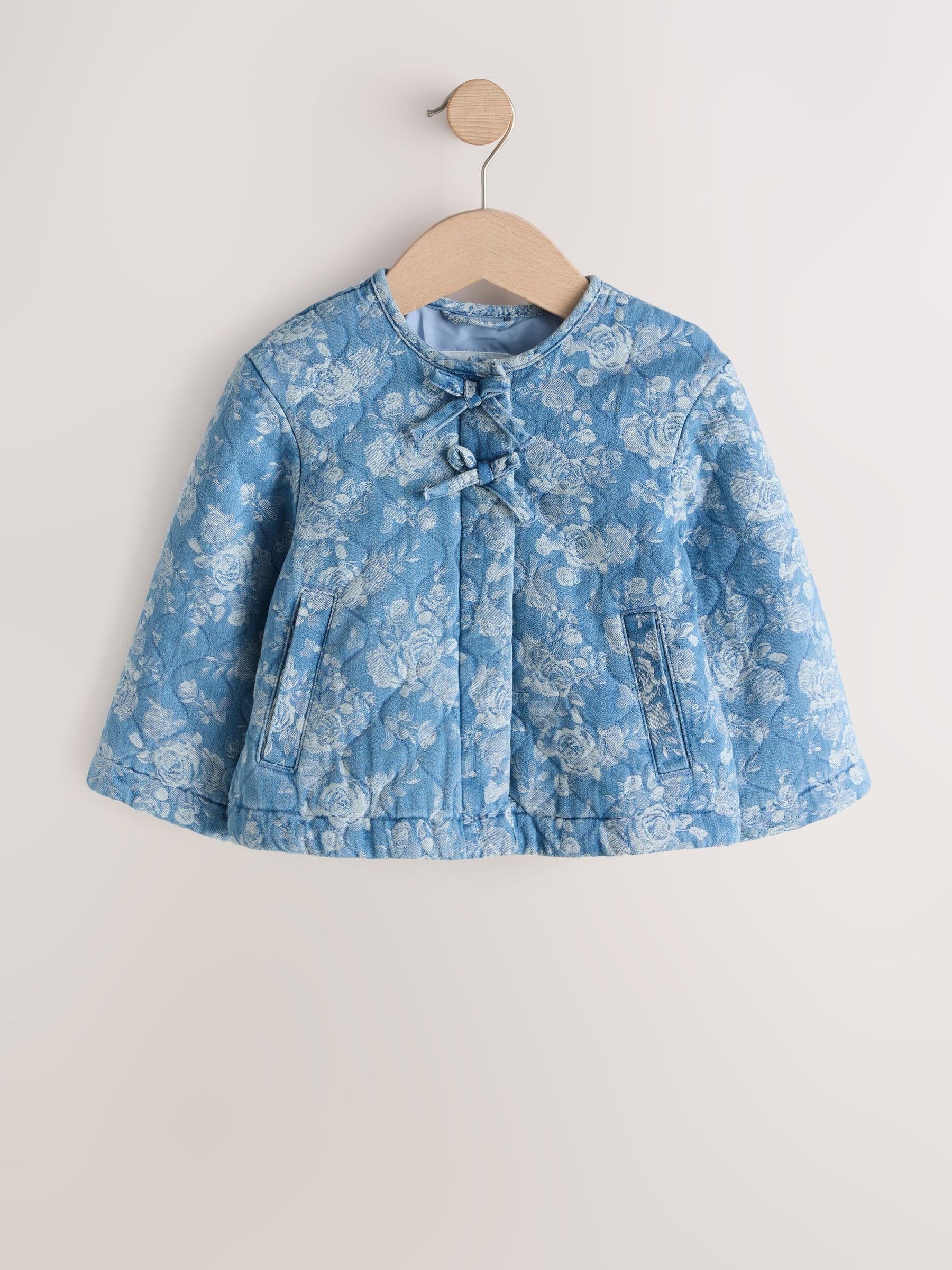 Dsiney Kidz - Blue Denim Jacquard Quilted Jacket (3mths-7yrs) image 5