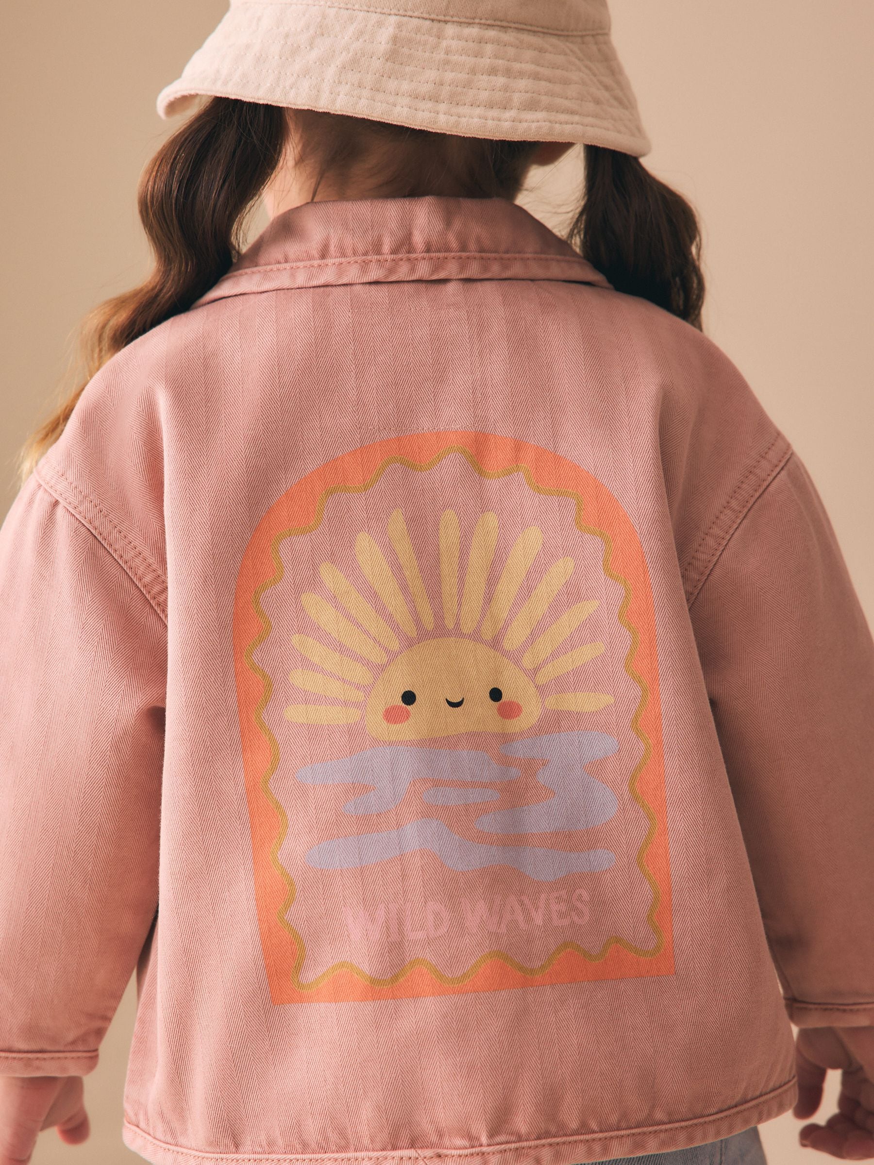 Dsiney Kidz - Pink Sun Back Print Denim Jacket (3mths-7yrs) image 4