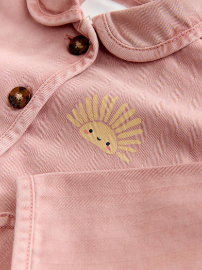 Dsiney Kidz - Pink Sun Back Print Denim Jacket (3mths-7yrs) image 7