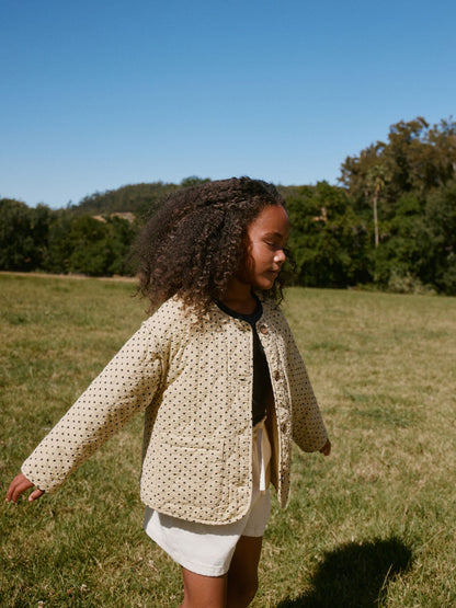 Dsiney Kidz - Yellow Polka Dot' Cotton Quilted Jacket (3-16yrs) image 2