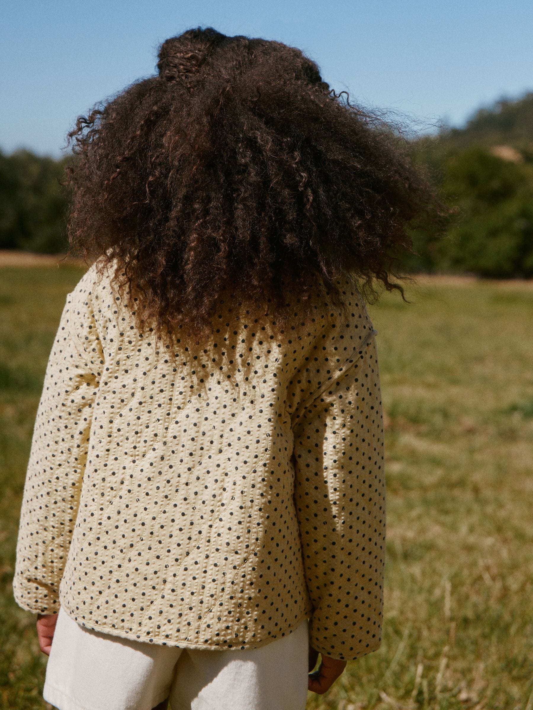 Dsiney Kidz - Yellow Polka Dot' Cotton Quilted Jacket (3-16yrs) image 4